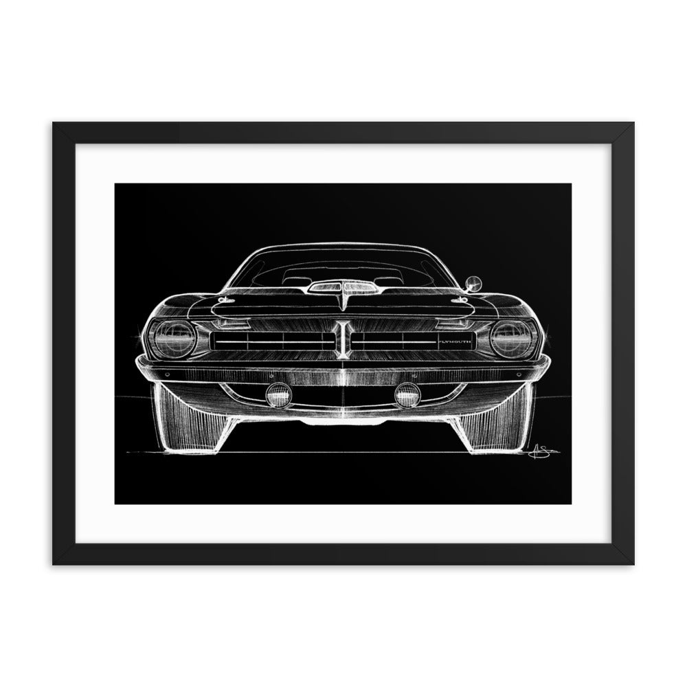 PLYMOUTH CUDA Sketch