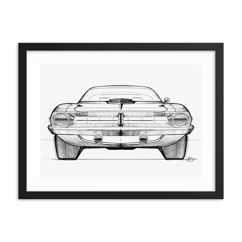 PLYMOUTH CUDA Sketch