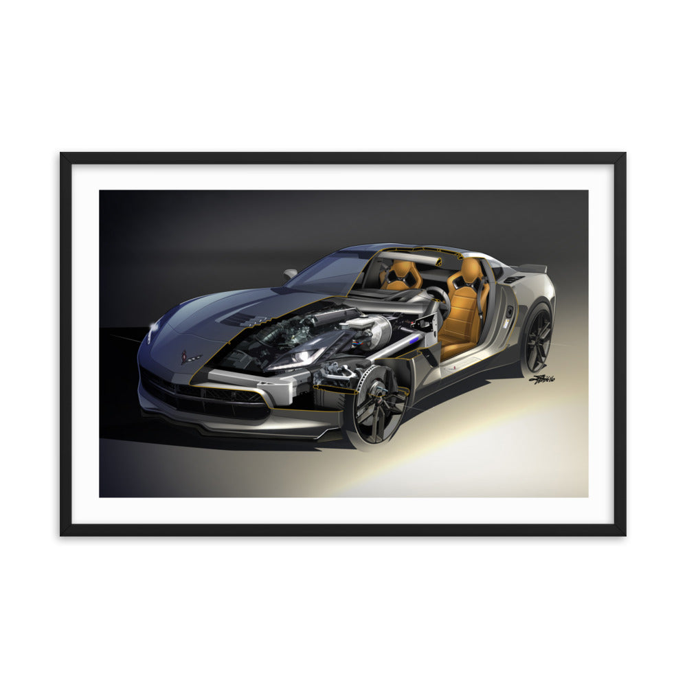 CHEVROLET C7 CORVETTE N.01 - CUTAWAY