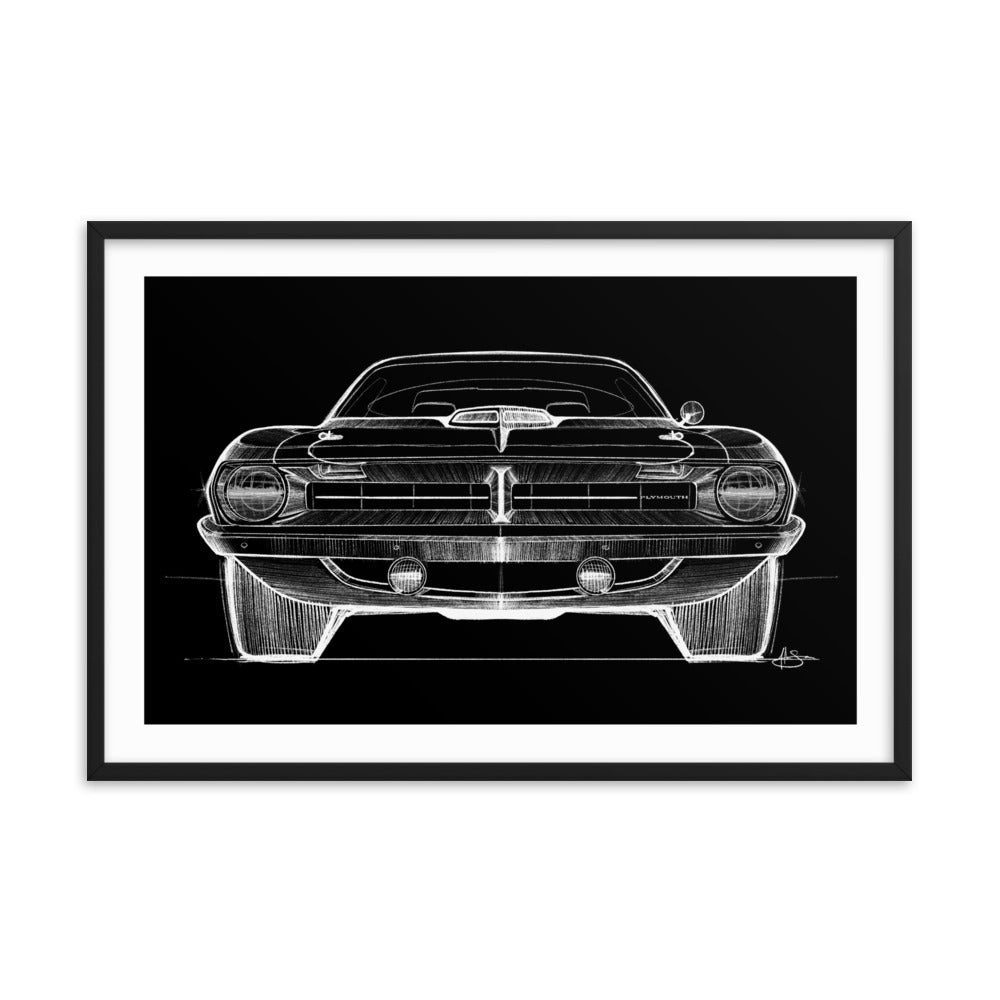 PLYMOUTH CUDA Sketch