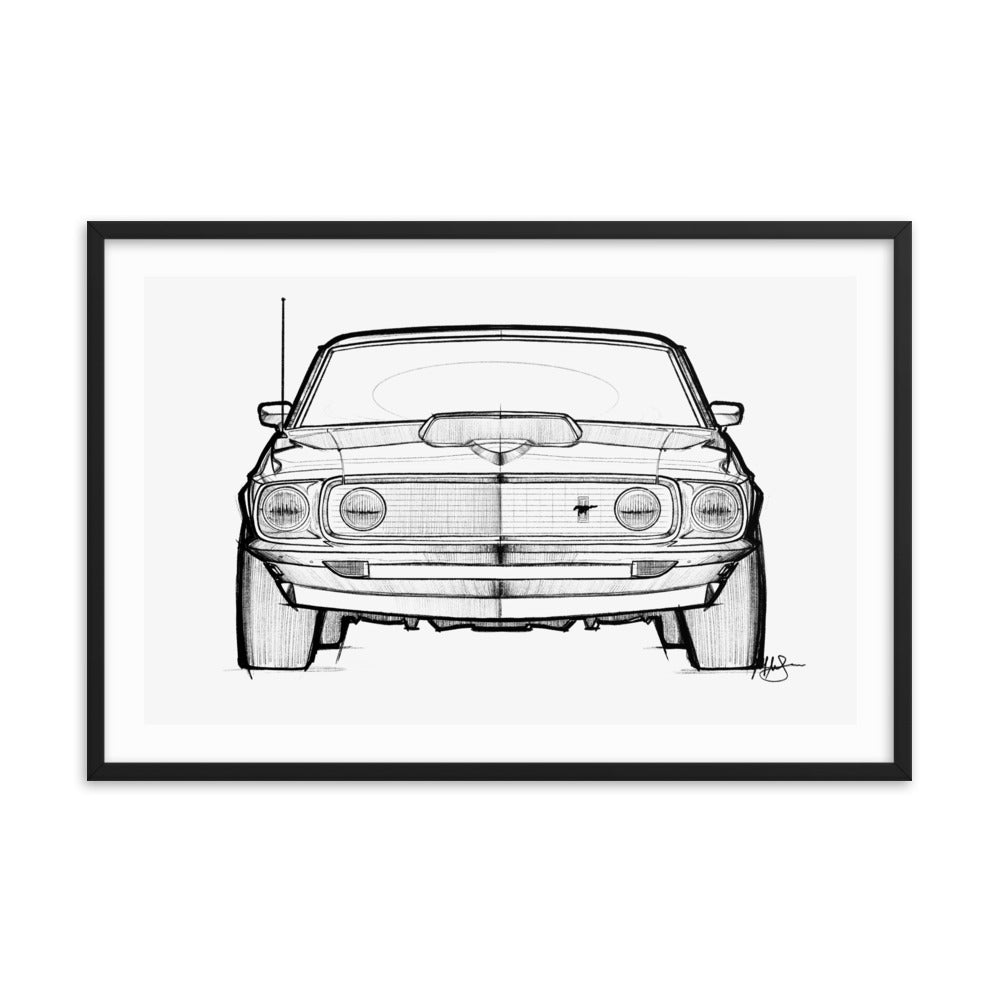 Line Drawing - SR-71 Mustang - The Mustang Source - Ford Mustang Forums
