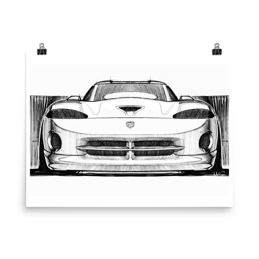 DODGE VIPER GTS Sketch