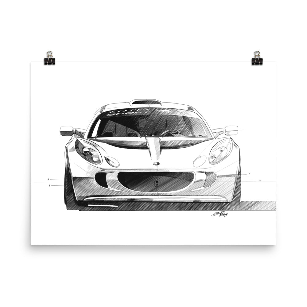 lotus car drawing