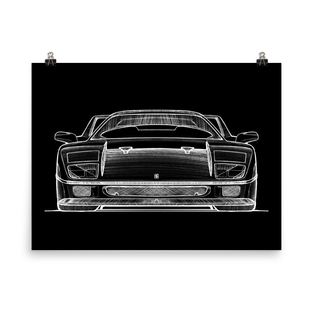 FERRARI F40 Sketch