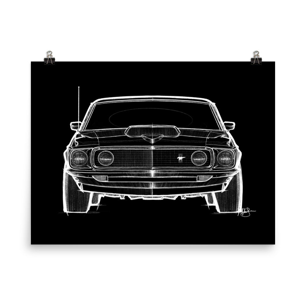 FORD MUSTANG SKETCH