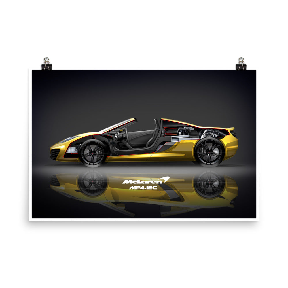 MCLAREN MP4-12C SPYDER N.01 - CUTAWAY