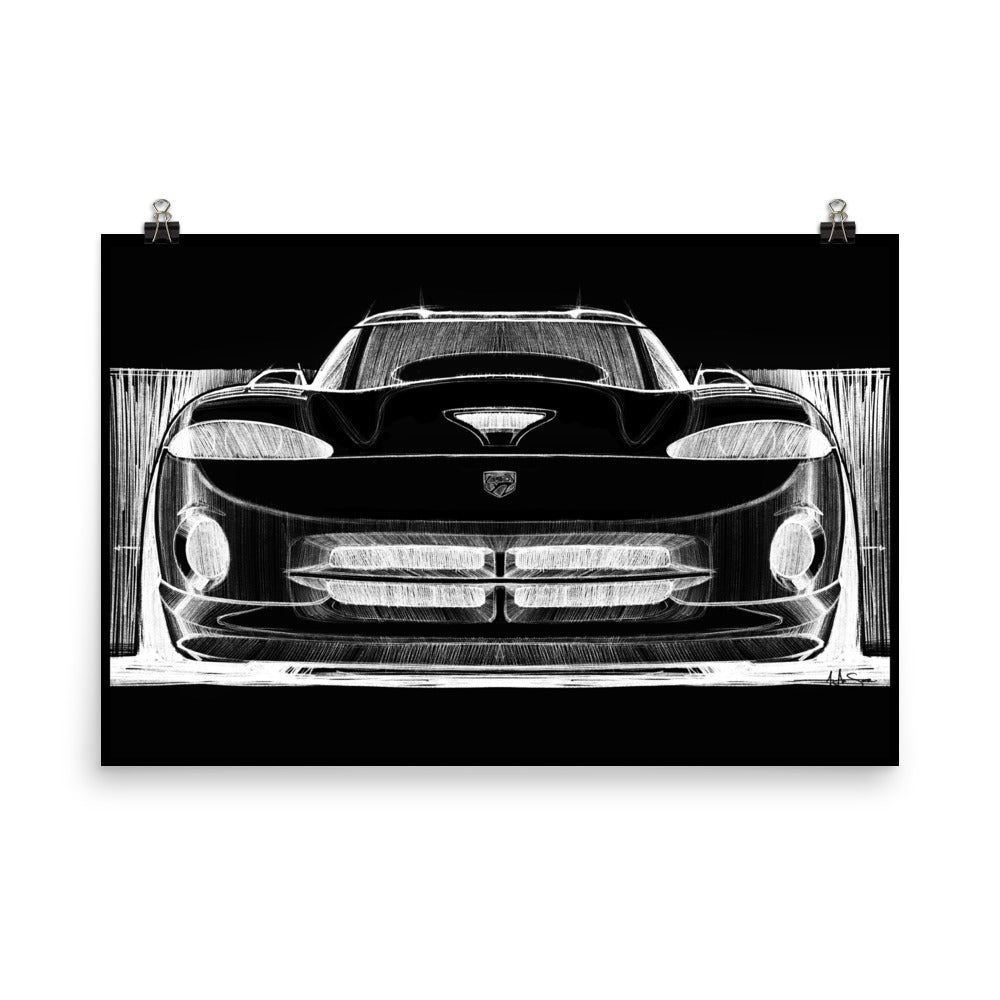 DODGE VIPER GTS Sketch