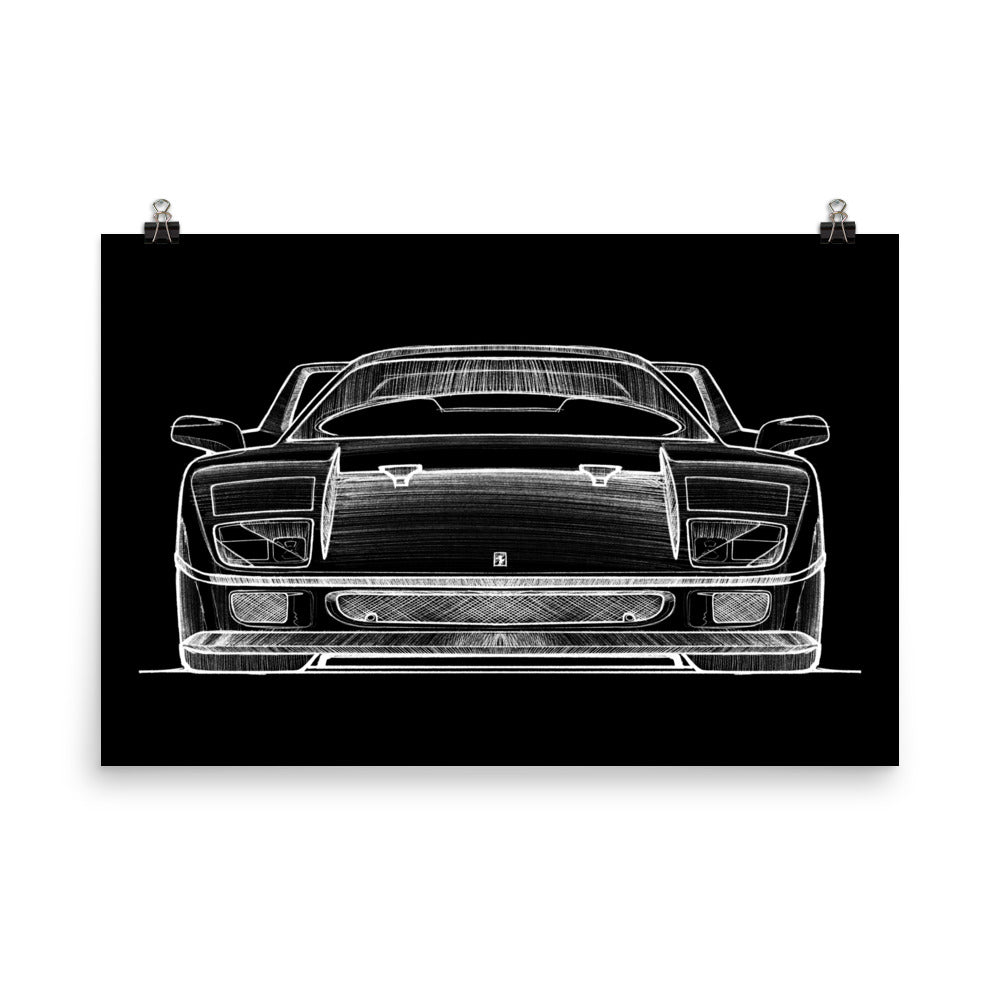 FERRARI F40 Sketch