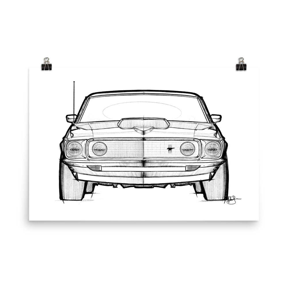 FORD MUSTANG SKETCH