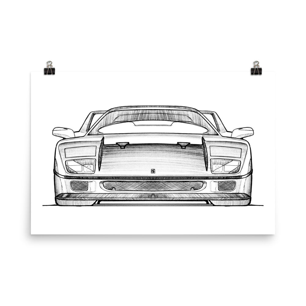FERRARI F40 Sketch